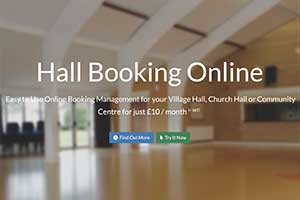 Digital booking system for village hall events and room hire