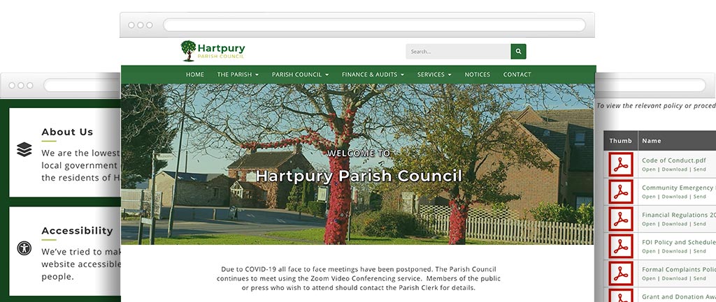 WCAG 2.1 Parish council website design