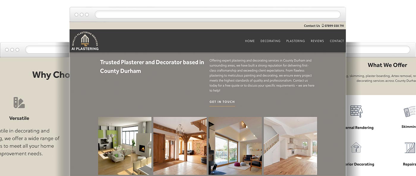 Plastering website design