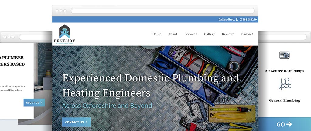 Heating engineer website design