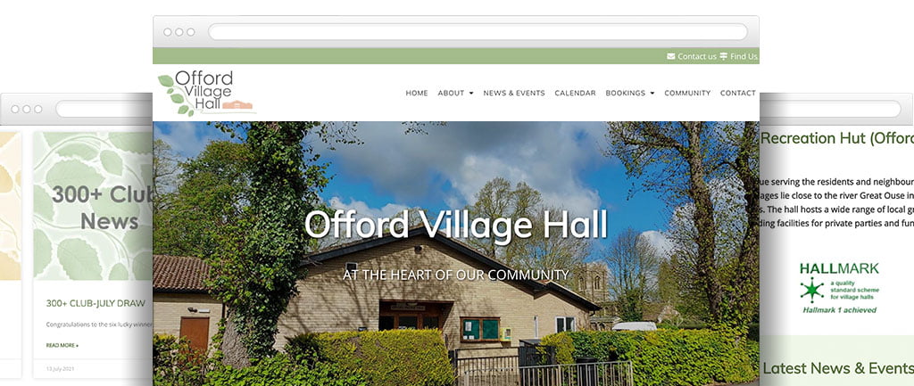 Village hall website building
