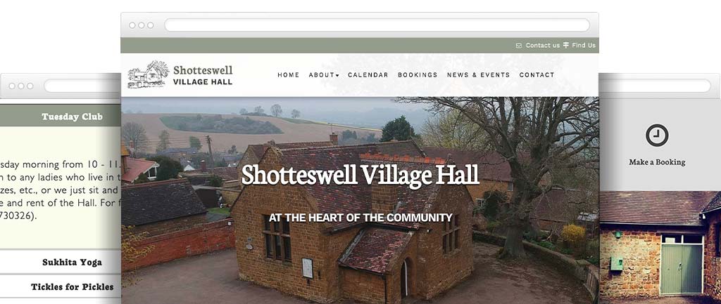 Community and village hall website